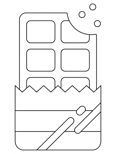 Candy Bar coloring page image