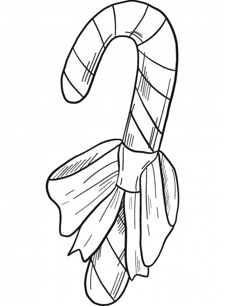 Candy Cane coloring page image