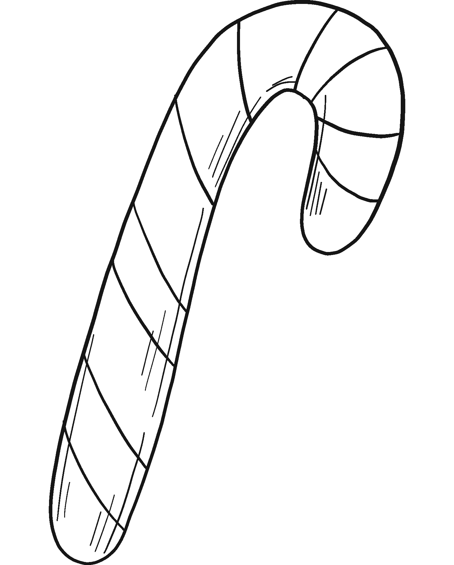 Candy Cane coloring page ColouringPages