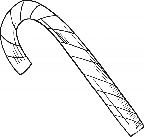 Candy Cane coloring page image