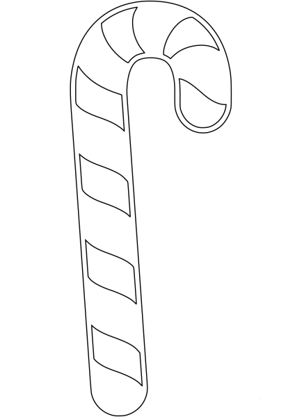 Candy Cane coloring page image