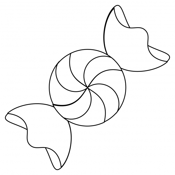 Candy coloring page image