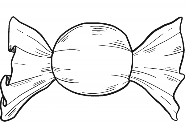 Candy coloring page image
