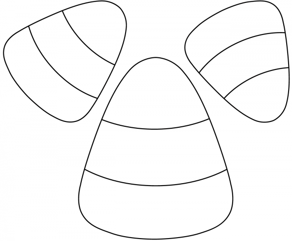 Candy Corn coloring page image