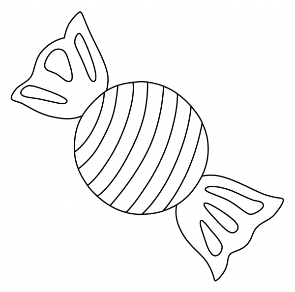 Candy Emoji coloring page image