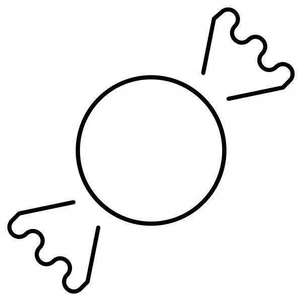 Candy Emoji coloring page image