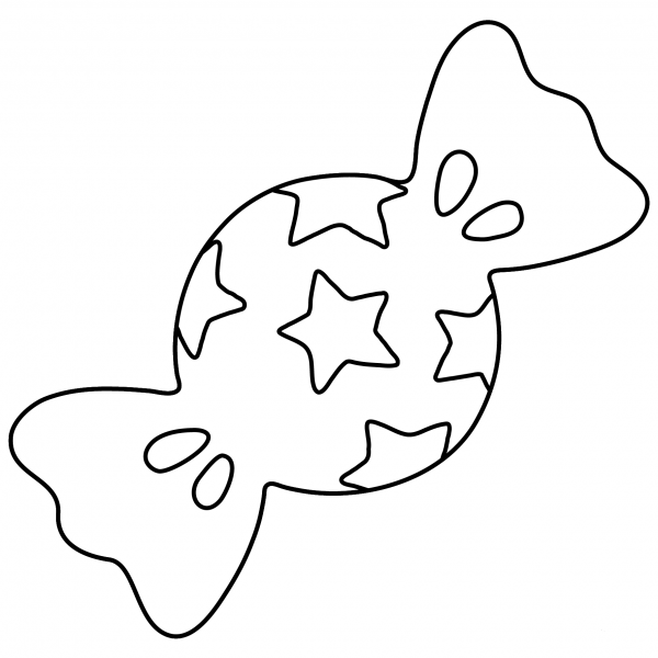 Candy Emoji coloring page image