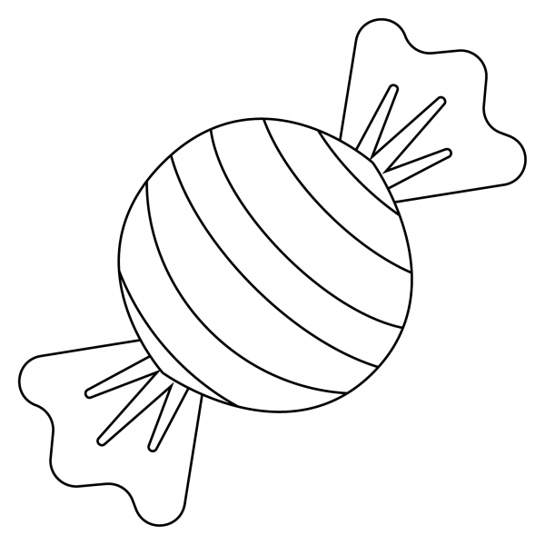 Candy Emoji coloring page image