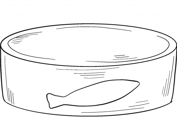 Canned Fish coloring page image