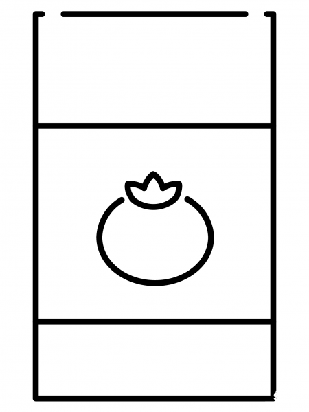 Canned Food Emoji coloring page image