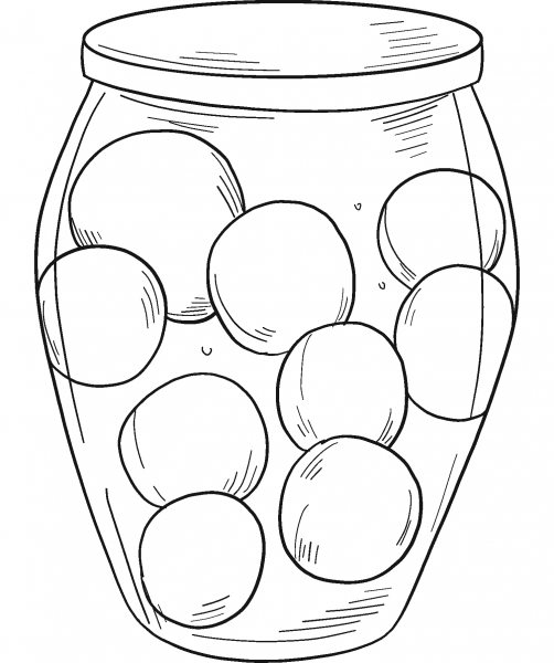 Canned Tomatoes coloring page image