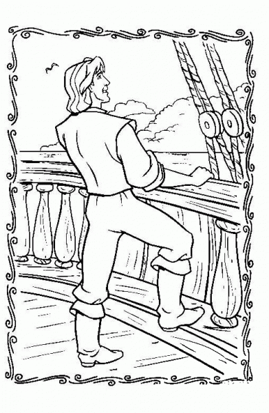 Captain John Smith  coloring page image