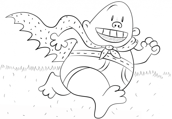 Captain Underpants coloring page image