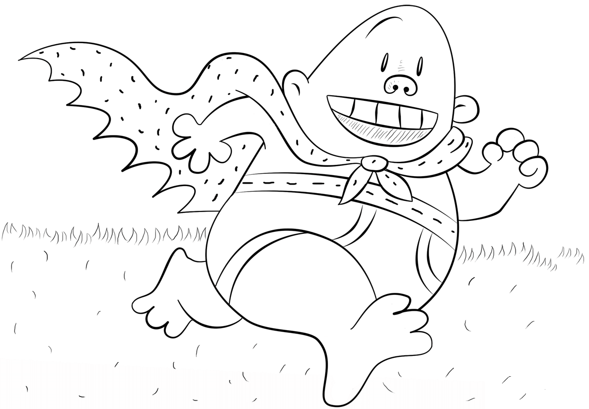 Captain Underpants coloring page - ColouringPages