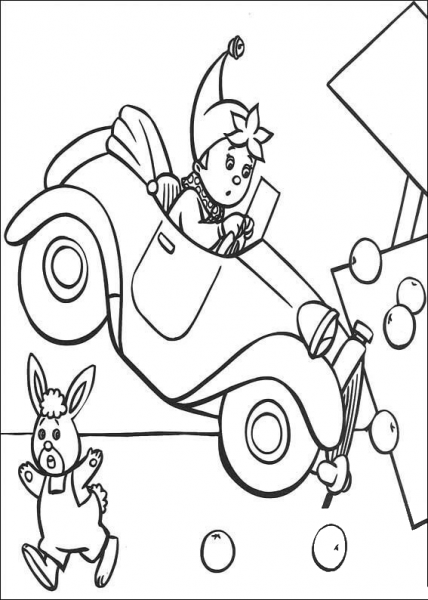 Car crash coloring page image