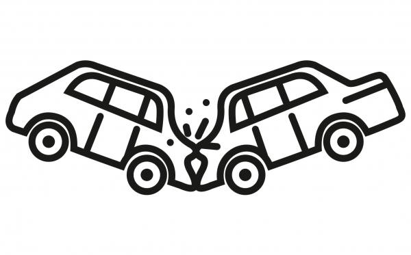 Car Crash coloring page image