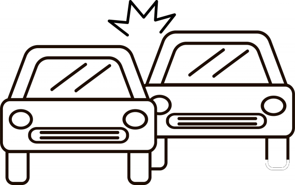Car Crash coloring page image