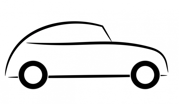 Car Icon coloring page image