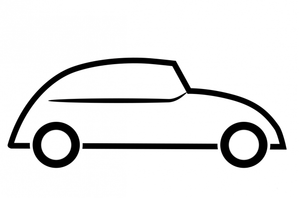 Car Icon coloring page image