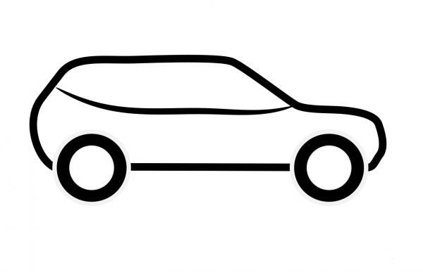 Car Icon coloring page image