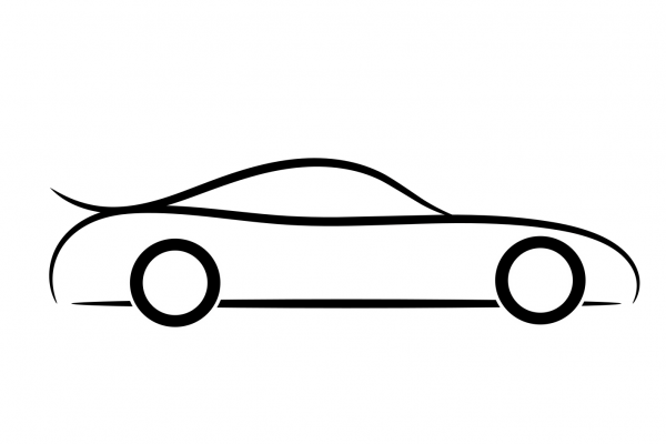 Car Icon coloring page image