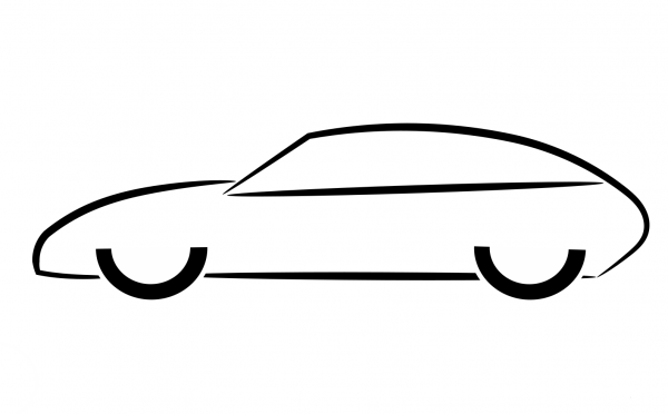 Car Icon coloring page image