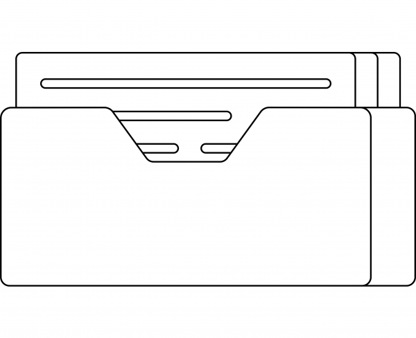 Card File Box Emoji coloring page image