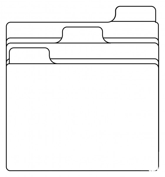 Card Index Dividers Emoji coloring page image