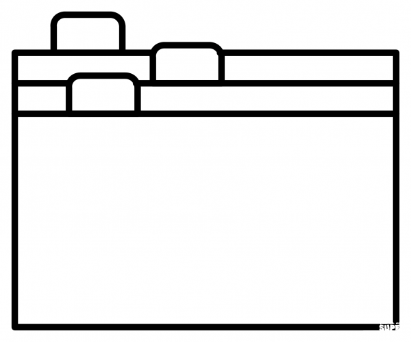 Card Index Dividers Emoji coloring page image