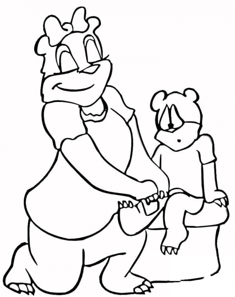 Care Bear  coloring page image
