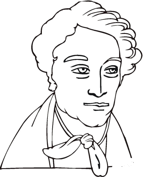 Carl Maria Von Weber  coloring page image