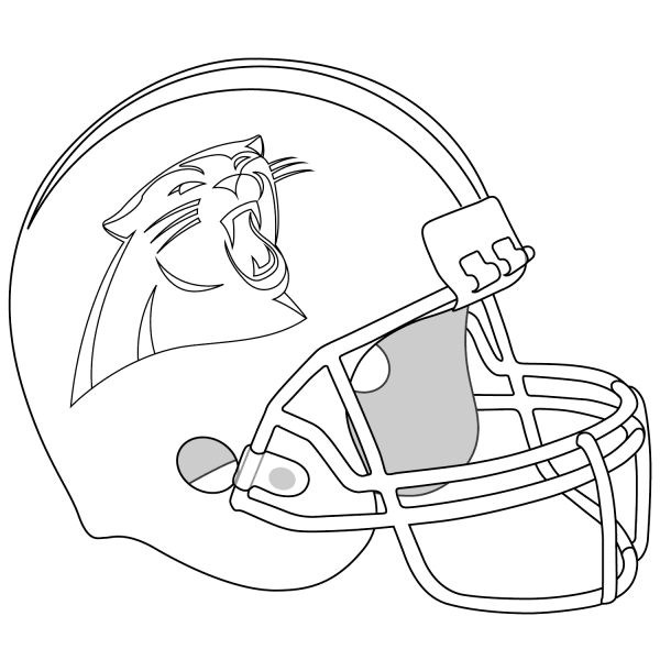 Carolina Panthers Helmet coloring page image