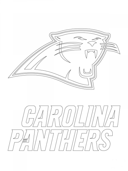 Carolina Panthers Logo  coloring page image
