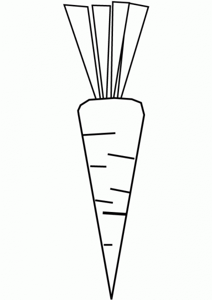 Carrot coloring page image