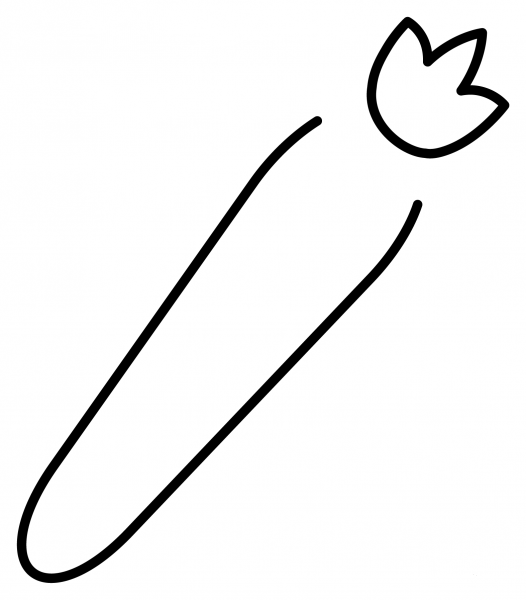 Carrot Emoji coloring page image