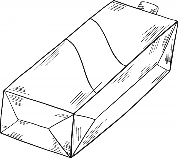 Carton of Milk coloring page image