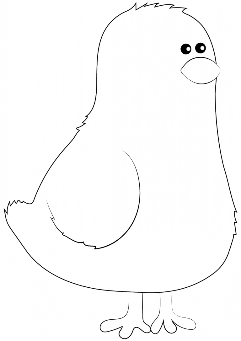 Cartoon Chick coloring page ColouringPages