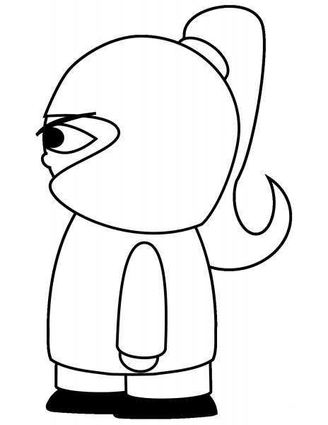 Cartoon Knight coloring page image