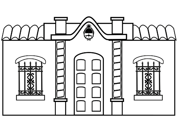 Casa de la Independencia, Tucuman, Argentina coloring page image