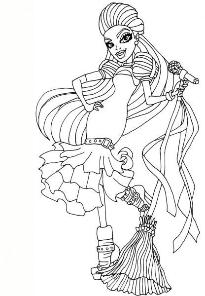 Casta Fierce coloring page image