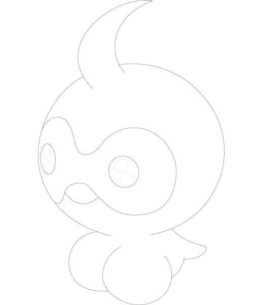 Castform coloring page image