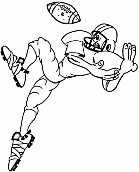 Catching the Ball  coloring page image