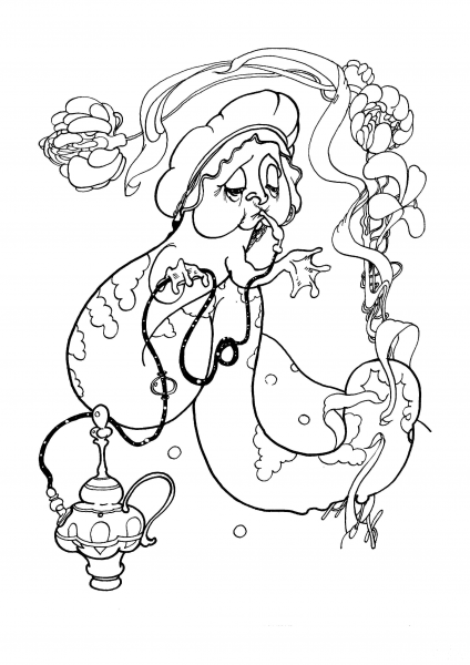 Caterpillar  coloring page image