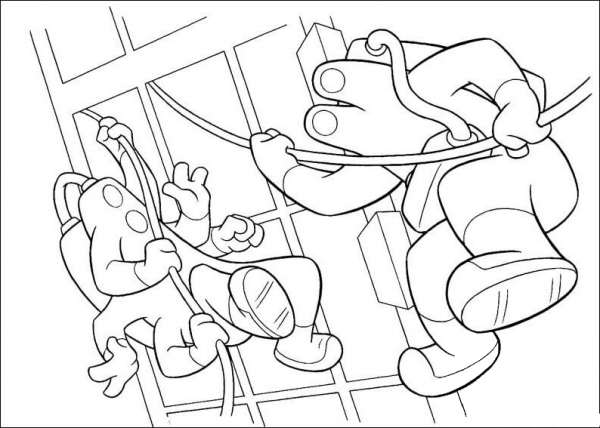 CDA (The Child Detection Agency) coloring page image
