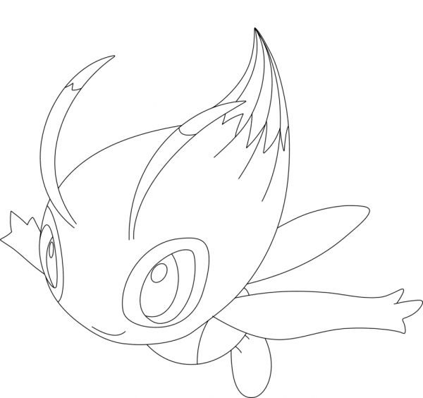 Celebi coloring page image