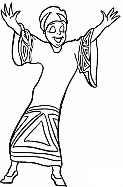 Celebrating Kwanzaa  coloring page image