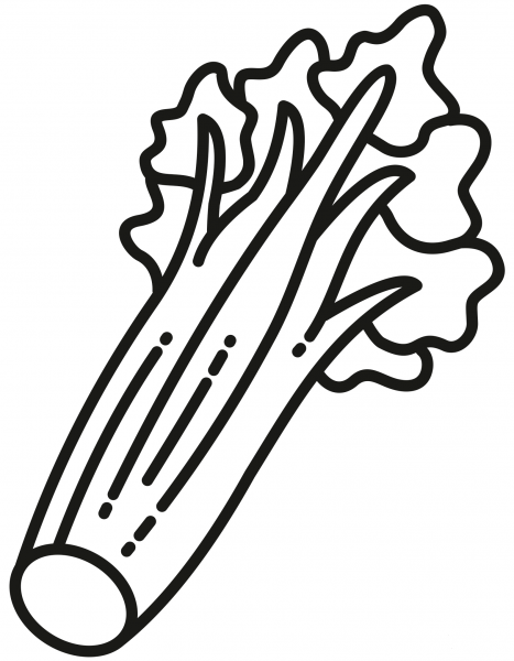 Celery coloring page image