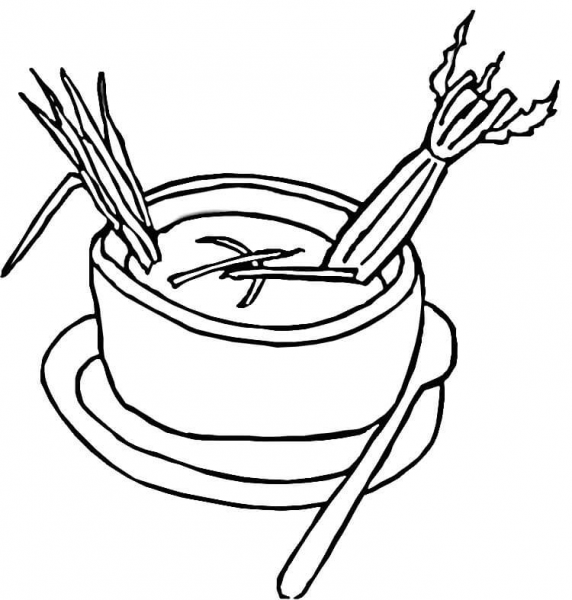 Celery Soup  coloring page image
