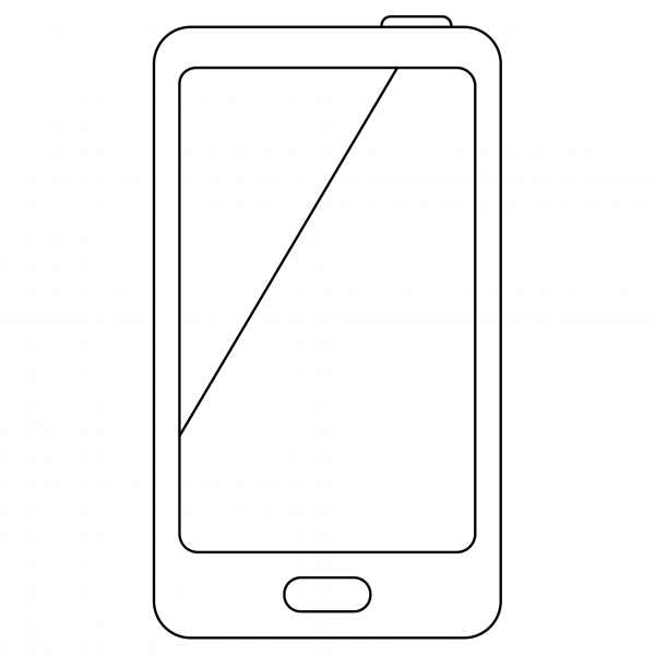 Cellphone Emoji coloring page image