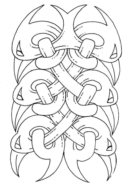 Celtic Design coloring page image